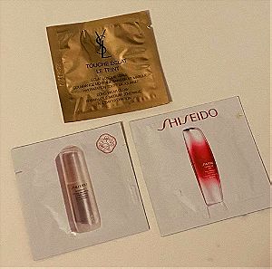 2 δείγματα Shiseido και 1 YSL