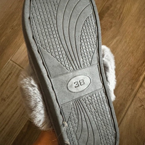 Slippers new gray, unworn, size 38