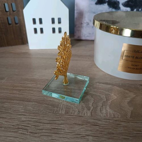 Gold decorative tree new, height 8 cm