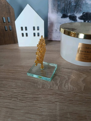 Gold decorative tree new, height 8 cm