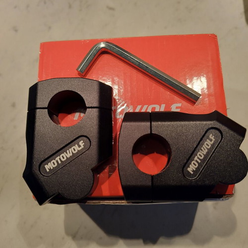 Moto Wolf Handlebar Riser Set new, black