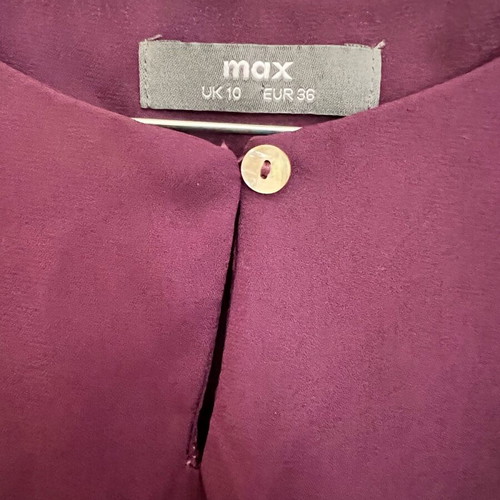 Max women's blouse purple like new, size S