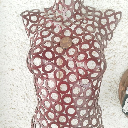 Female torso made of metal washers made to order