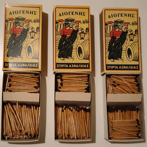 Diogenis Safety Matches pack of 3, like new, 80s