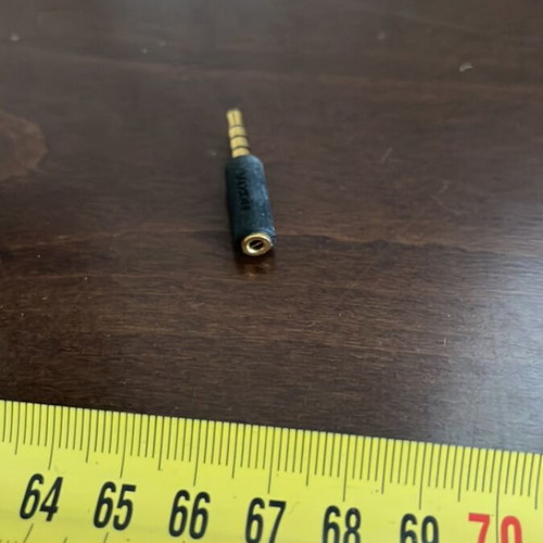 3.5mm Jack Female to 3.5mm Jack Male Adapter like new