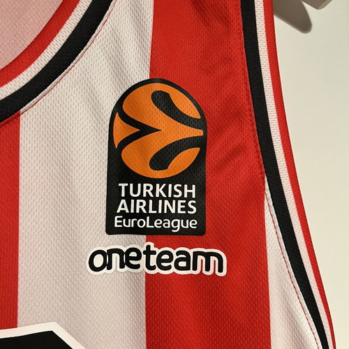 Olympiacos Euroleague 2023-24 Basketball Jersey Milutinov #33 like new, size L