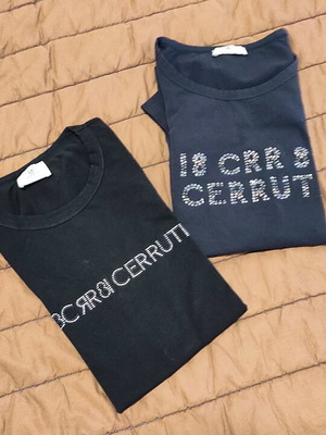Cerruti t-shirts μεταχειρισμένα, πακέτο 2 τεμαχίων, μαύρο και μπλε