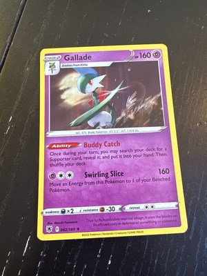 Pokémon κάρτα Gallade Holo Stage 2 μεταχειρισμένη NM