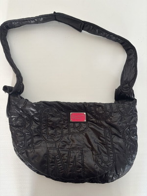 Marc by Marc Jacobs Quilted Nylon Shoulder Bag Black Pink like new