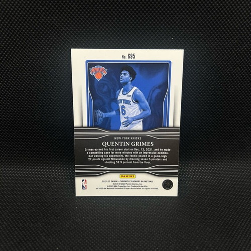 2021-22 Panini Honors Quentin Grimes RC card new
