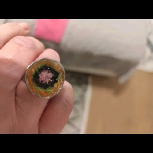 Adjustable ring like new, silver