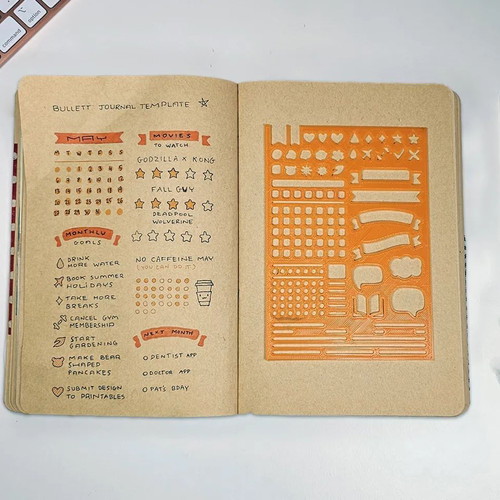 Agenda ruler new for personal goals and planners