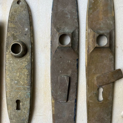 Bronze handles used, all together