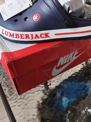 Lumberjack clogs new, lightweight, comfortable, anti-slip, size 44/45, white and blue