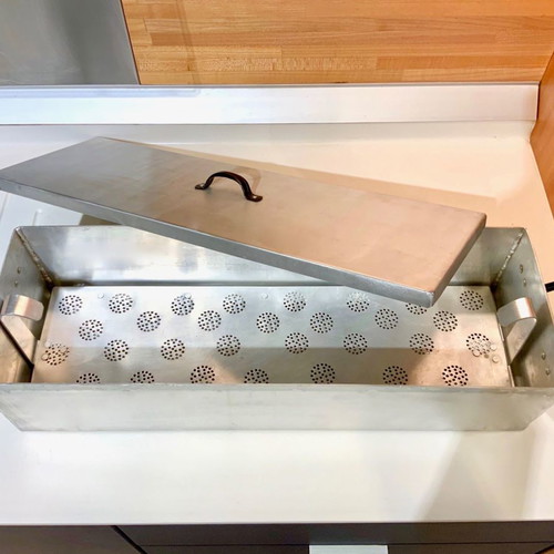 Aluminum Fish Roasting Pan used 60cm 15L with Rack and Lid vintage