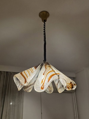 Vintage Murano-Style Art Glass Pendant Light like new