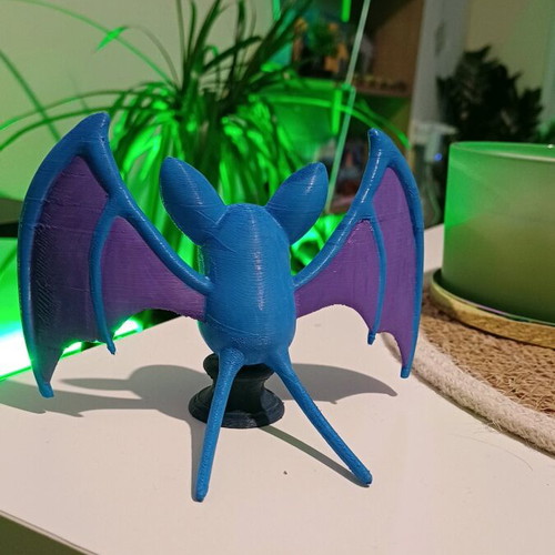 Zubat 3D printed figure like new with PLA base