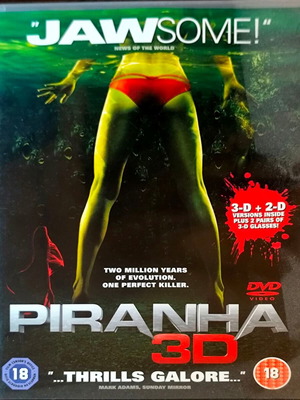 Piranha 3D DVD екшън хорър филм, английски субтитри