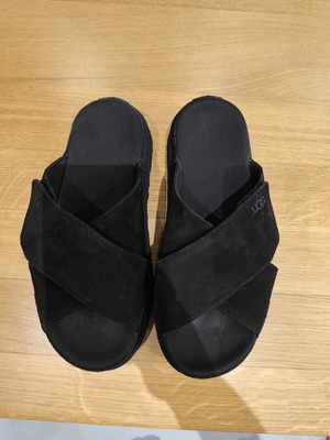 Ugg sandals size 39, like new, black