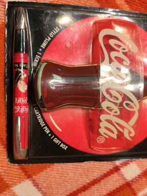 Coca Cola cartridge pen and pencil case new