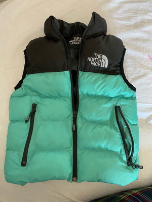 North Face sleeveless kids jacket turquoise black sizes 3-5 new