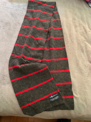 Polo Ralph Lauren lambswool men's scarf, grey