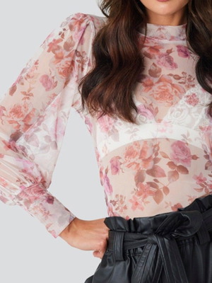 Rut & Circle floral sheer top