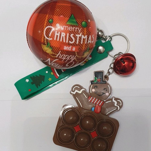 Pop It Keychain and Ball like new, Christmas set