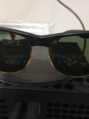 Γυαλιά Ray Ban RB4175 Clubmaster oversized σαν καινούργιο, μαύρος σκελετός με χρυσές λεπτομέρειες