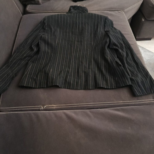 Virgin Prunes women's jacket medium size, like new, black with stripes