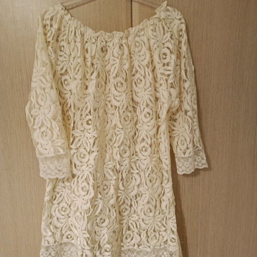 Trench coat and dress set like new, beige, one size by Zig Zag