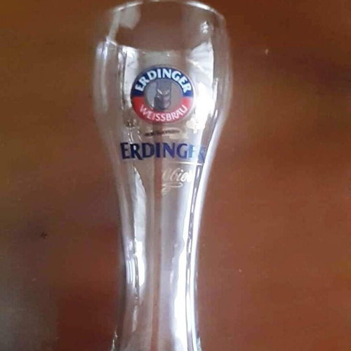 Erdinger Weißbier Beer Glass 0.5L New, 25cm Height