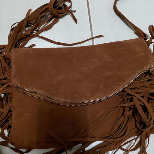 Women's shoulder bag, brown