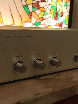 Sharp SM-15X amplifier used with clear and warm sound