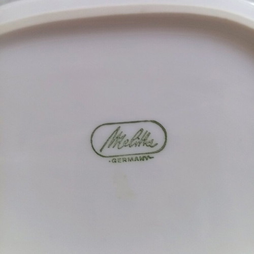 Vintage Melitta Germany porcelain butter dish