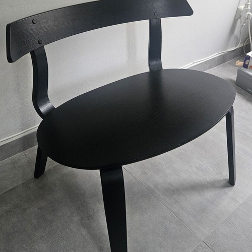 IKEA VÄRMER chair bench black wood like new