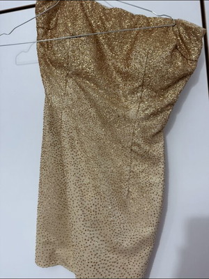 Short gold dress like new