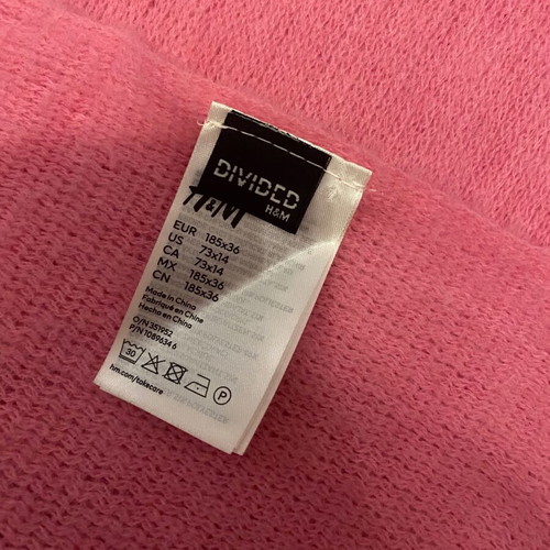 Pink scarf new H&M unused