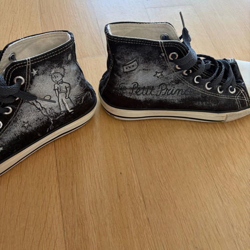 High-Top Sneakers Le Petit Prince painted, used, size 36