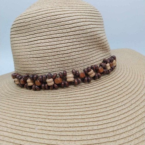 Women’s straw hat from Mexico like new, size M, beige