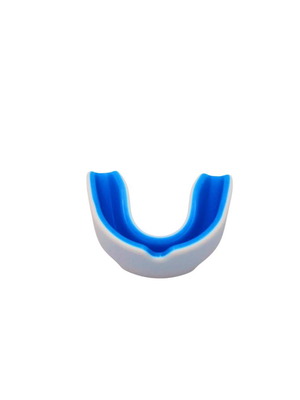Silicone Mouthguard Blue/White Sizes S-L New