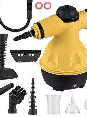 Steam cleaner new with 9 attachments for all surfaces