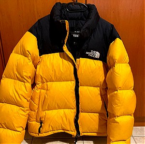 THE NORTH FACE PUFFER JACKET YELLOW BLACK SIZE LARGE
