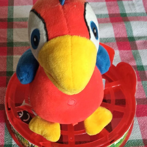 Talking parrot toy used that repeats what you say