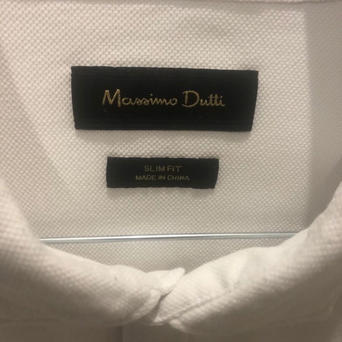 Massimo Dutti button shirt like new, slim fit, white, size XL