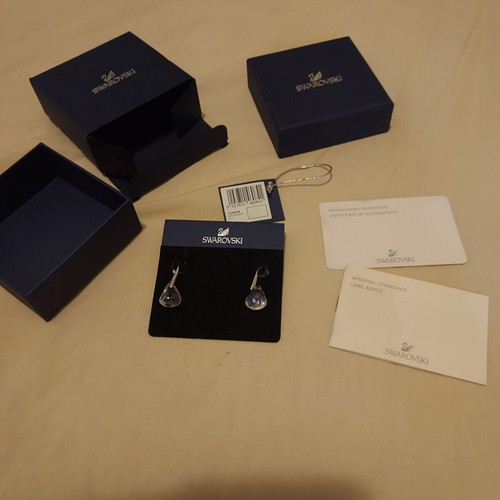 Swarovski μεγάλα σκουλαρίκια σταγόνα βροχής καινούργια