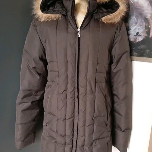 Adco down jacket women's used, brown, size M