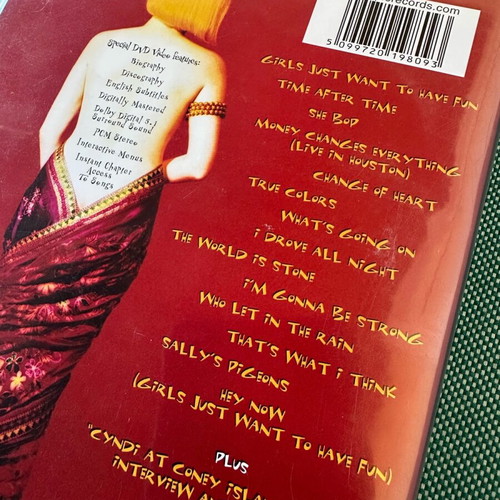 Cyndi Lauper Twelve Deadly Cyns DVD like new, pop