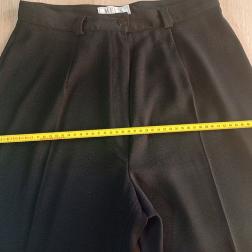 Women's black pants size M like new, waist 72cm