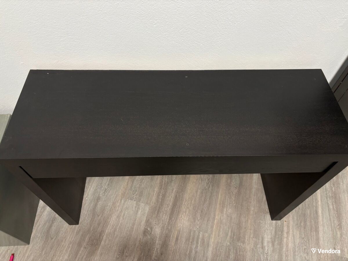 ikea black brown dressing table IKEA HEMNES Dark Brown Dressing Table With Mirror